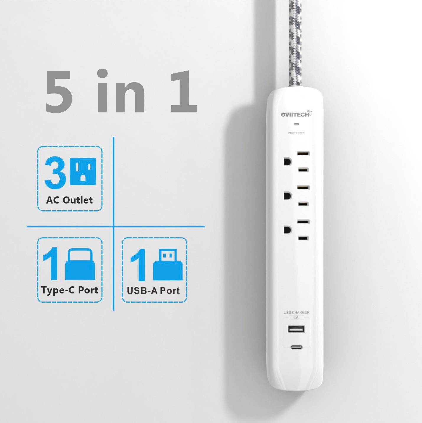 Power Strip with USB/C