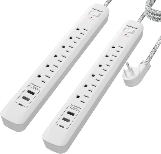 6AC outlets Power Strip 2 Pack