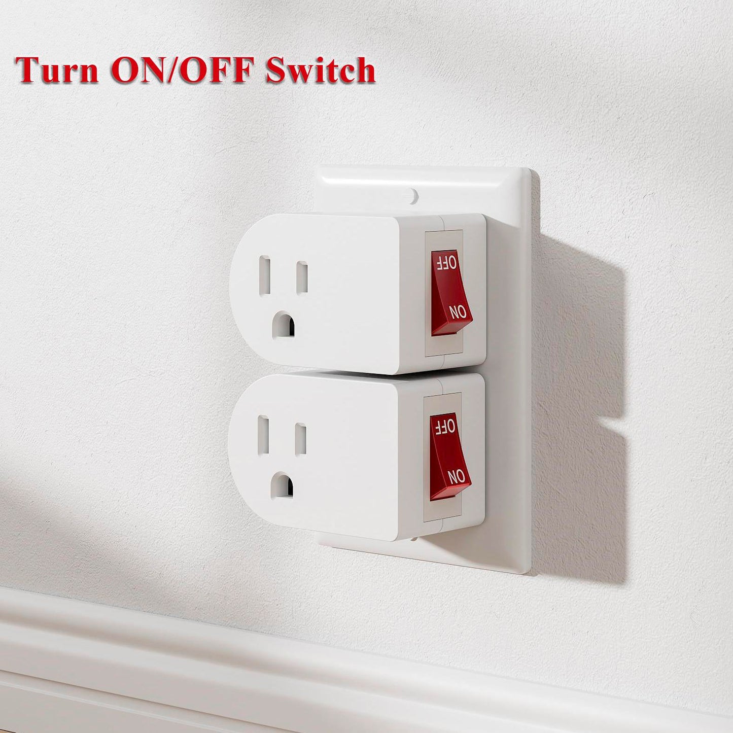 Wall Tap Adapter with On/Off Power Switch