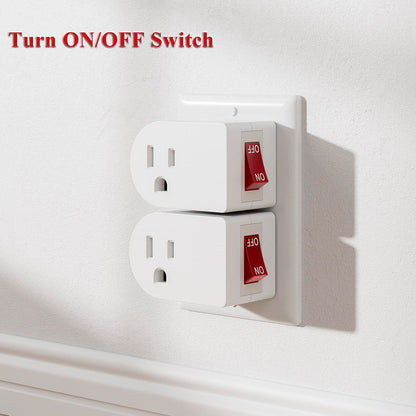 Wall Tap Adapter with On/Off Power Switch