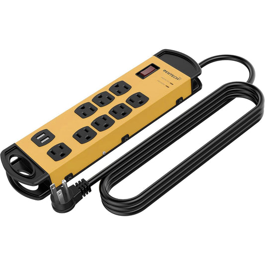 8 Outlets Mountable Heavy Metal Power Strip