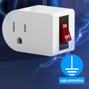 Wall Tap Adapter with On/Off Power Switch