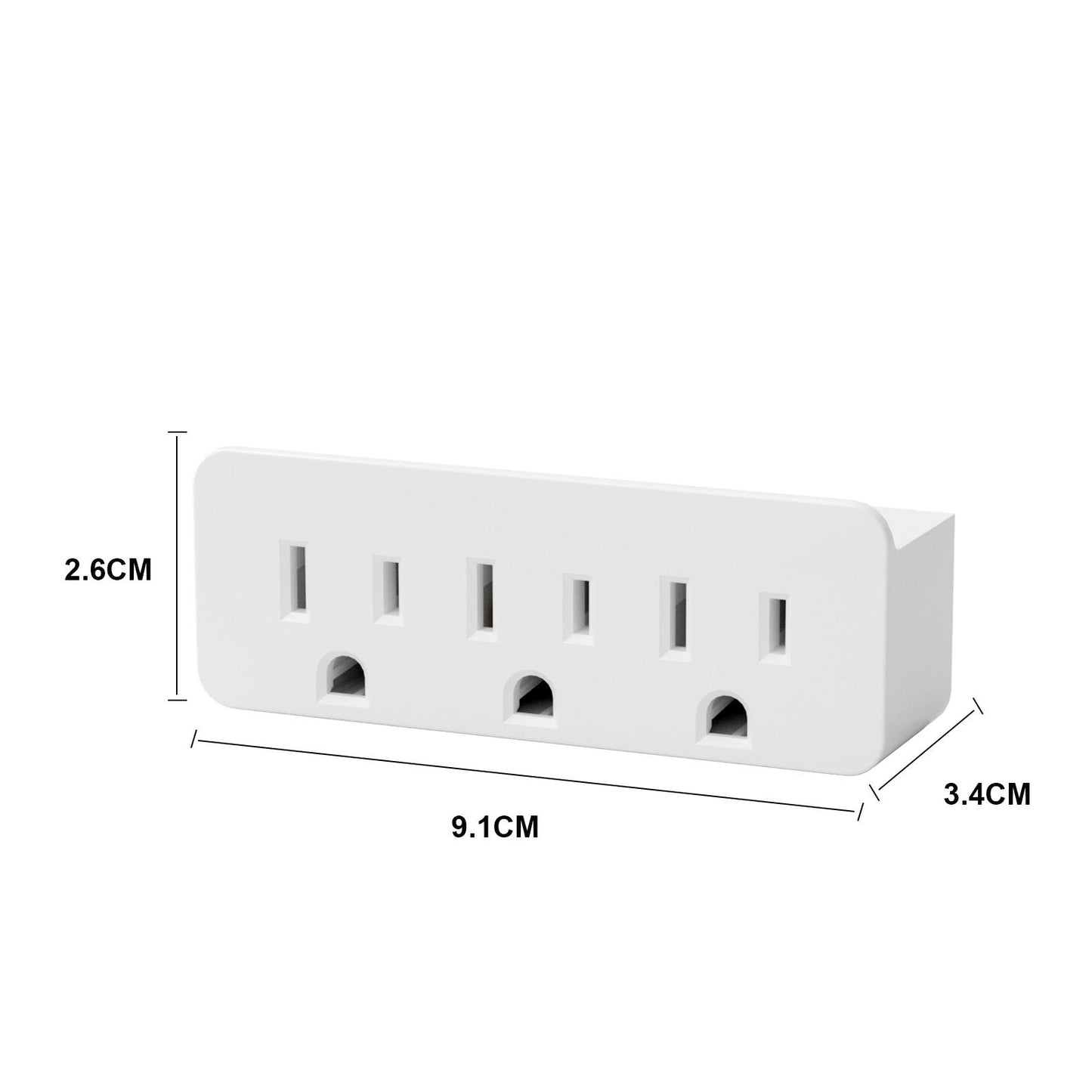 3 Way Grounded Plug Splitter