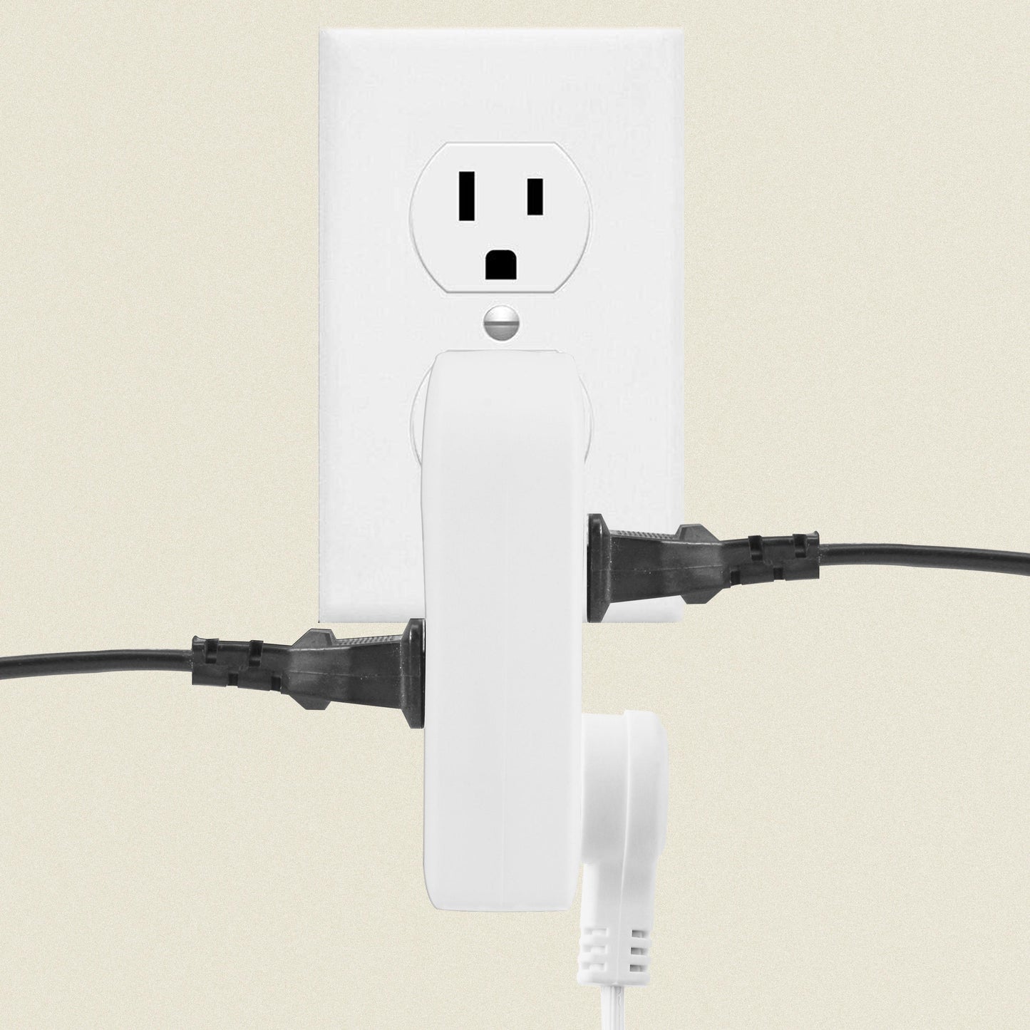 3 Way Outlet Vertical Wall  Adapter