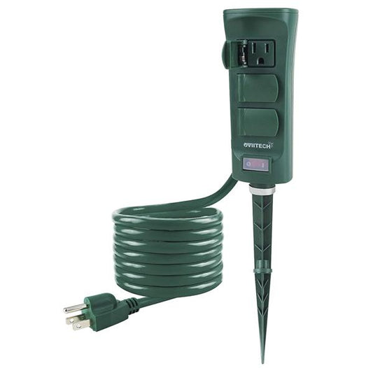 6-Outlet Outdoor Yard Power Stake