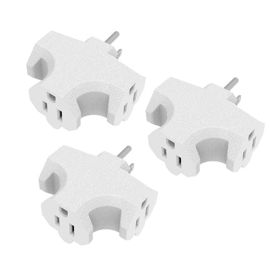 T-Shaped Plug Adapter 3Pack