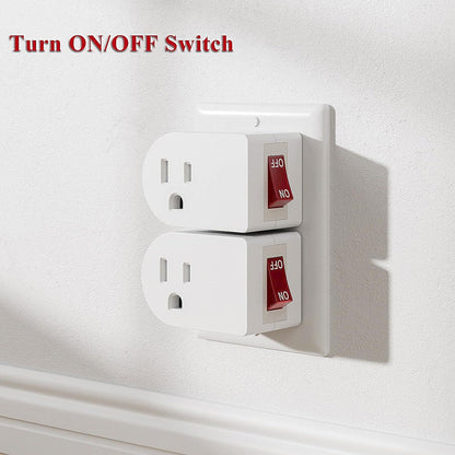 4 Pack Grounded Outlet with Power Switch