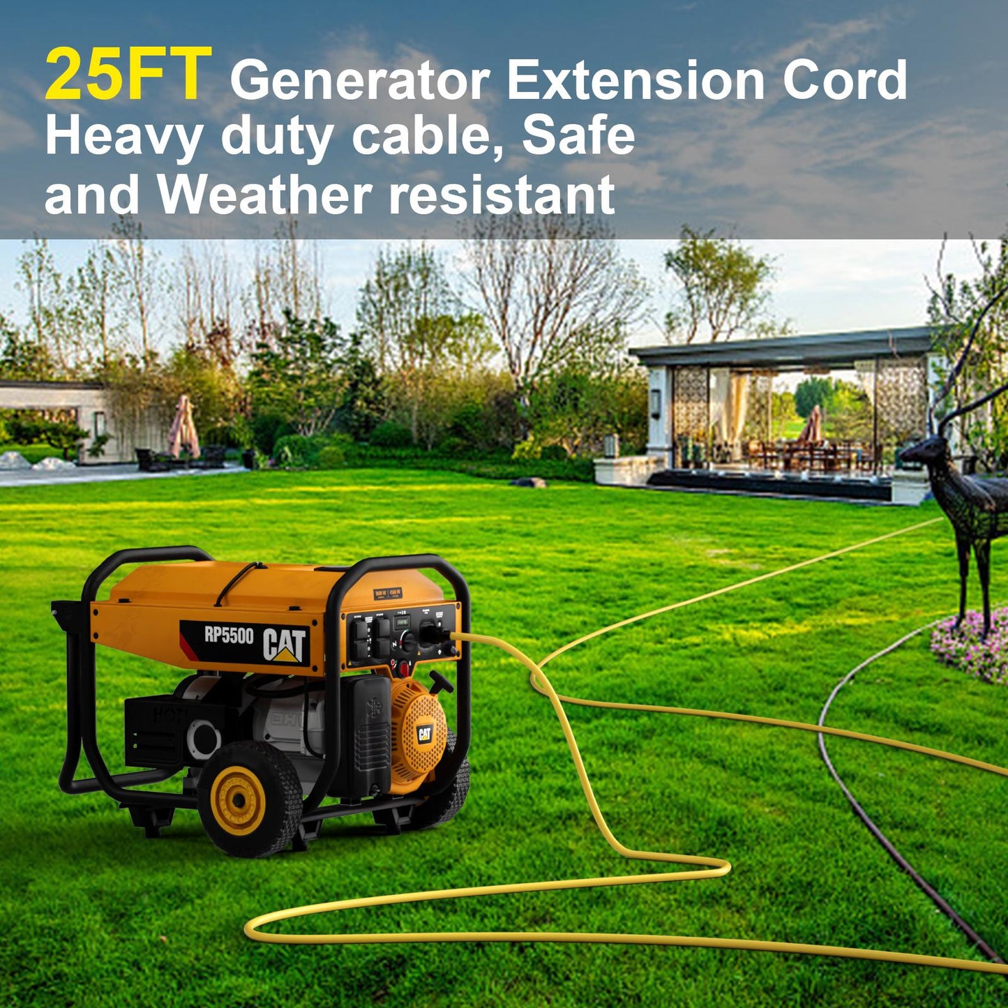 25 Feet Generator Extension Cords