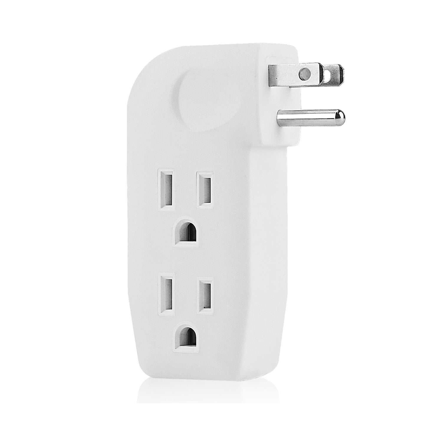 3 Way Outlet Vertical Wall  Adapter