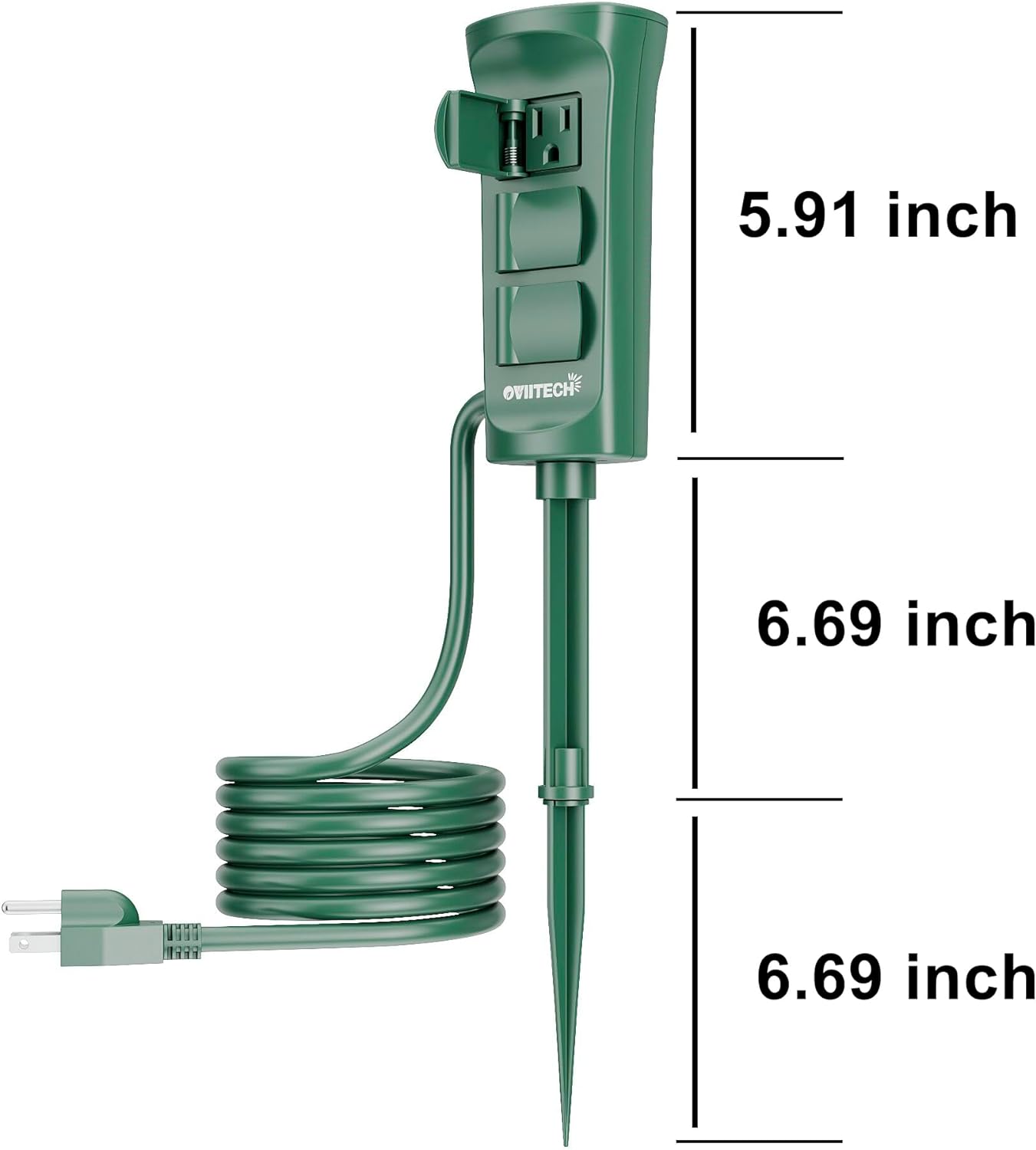 Outdoor Power Strip with Extension Cord